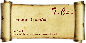 Treuer Csanád névjegykártya